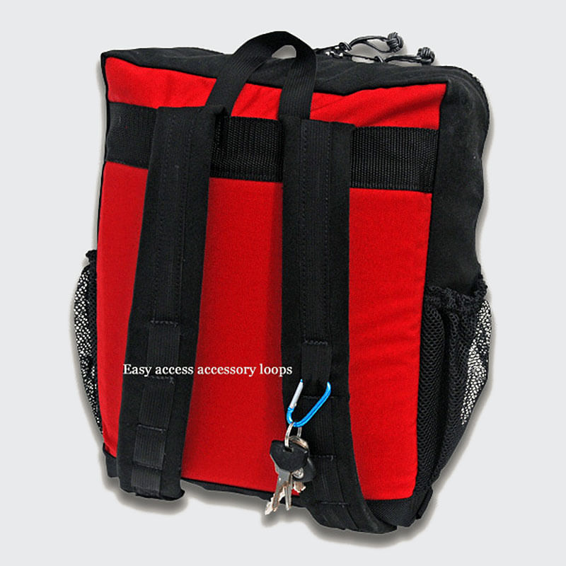 red oxx backpack