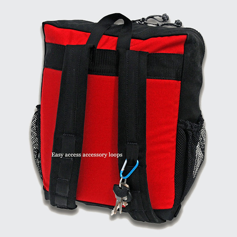 School Book Backpack - K-12 Kat Pack - Red Oxx Mfg - Red Oxx