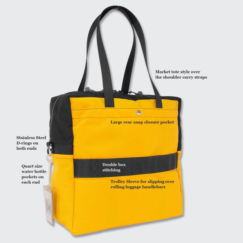 tote with trolley sleeve