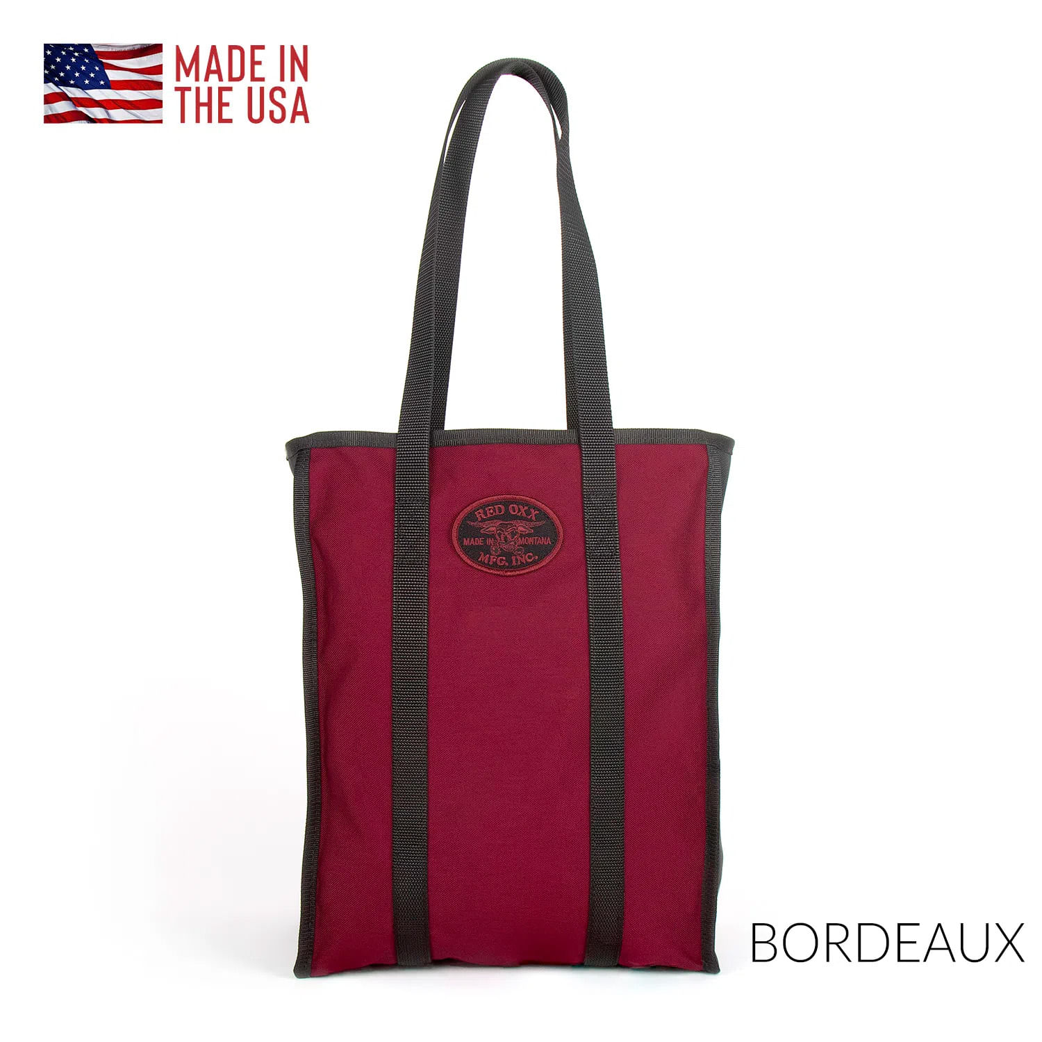 Market Tote Bag  Nylon Grocery Bag - Red Oxx